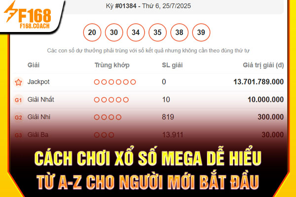 Cách Chơi Xổ Số Mega Dễ Hiểu Từ A-Z Cho Người Mới Bắt Đầu