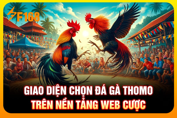 Giao diện chọn đá gà Thomo trên nền tảng web cược