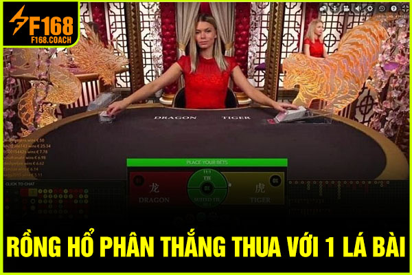 Rồng Hổ phân thắng thua với 1 lá bài